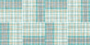  Seamless sailor flannel edging trim textile. Gingham rustic banner ribbon endless tape.Teal rustic coastal beach house border check fabric tile.
