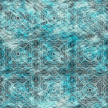  Modern rustik nantucket, denizcilik tarzında kumaş tekstil etkisine zarar vermiştir. Kravat boyası, ev dekoru, geometrik tasarım. Ege Teal yeşili grunge çamaşır izi deseni..