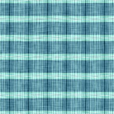  Seamless sailor flannel textile gingham repeat swatch.Teal rustic coastal beach house check fabric tile.