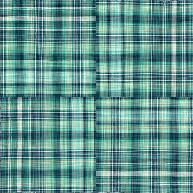  Seamless sailor flannel textile gingham repeat swatch.Teal rustic coastal beach house check fabric tile.