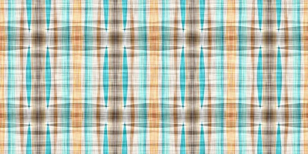 Seamless Sailor Flannel Edging Trim Textile Gingham Blur Rustic Banner — Stock Photo, Image