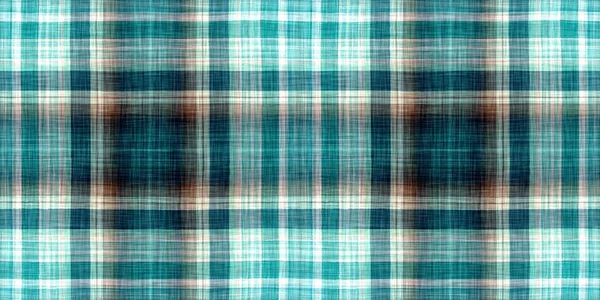 Seamless Sailor Flannel Edging Trim Textile Gingham Rustic Banner Ribbon — Stockfoto