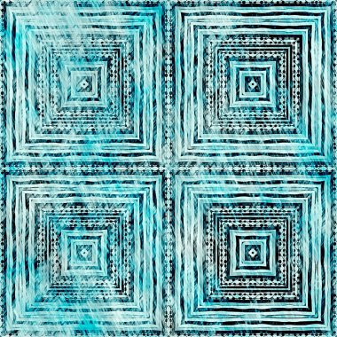  Modern rustik nantucket, denizcilik tarzında kumaş tekstil etkisine zarar vermiştir. Kravat boyası, ev dekoru, geometrik tasarım. Ege Teal yeşili grunge çamaşır izi deseni..