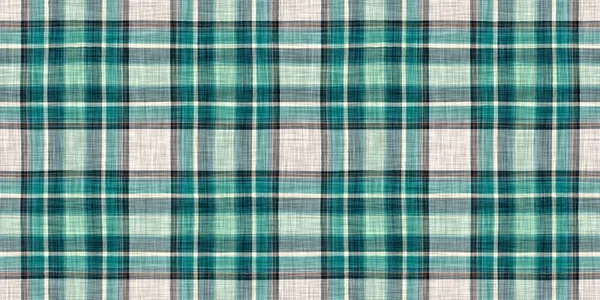 Seamless Sailor Flannel Edging Trim Textile Gingham Rustic Banner Ribbon — 图库照片