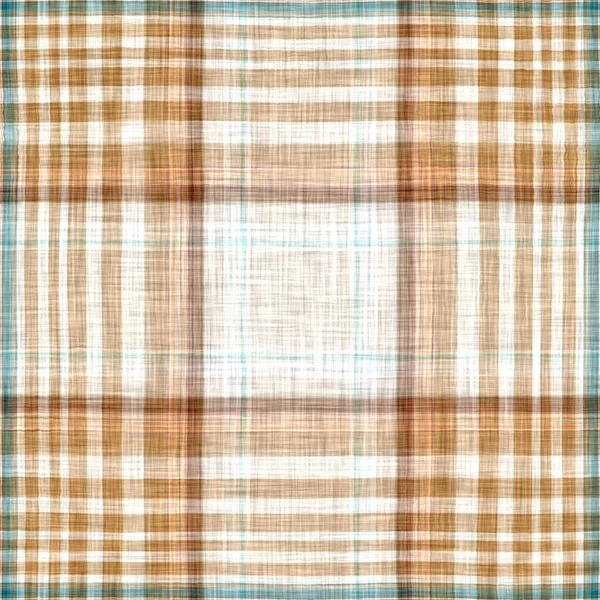 Seamless Sailor Flannel Textile Gingham Repeat Swatch Teal Rustic Coastal — Fotografia de Stock