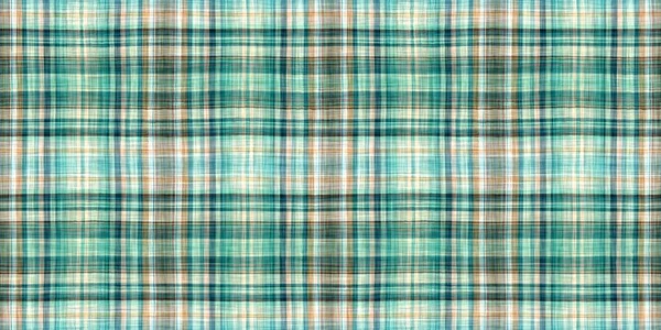 Seamless Sailor Flannel Edging Trim Textile Gingham Rustic Banner Ribbon — Stockfoto