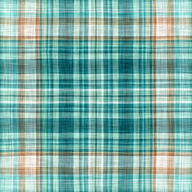  Seamless sailor flannel textile gingham repeat swatch.Teal rustic coastal beach house check fabric tile.