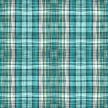  Seamless sailor flannel textile gingham repeat swatch.Teal rustic coastal beach house check fabric tile.