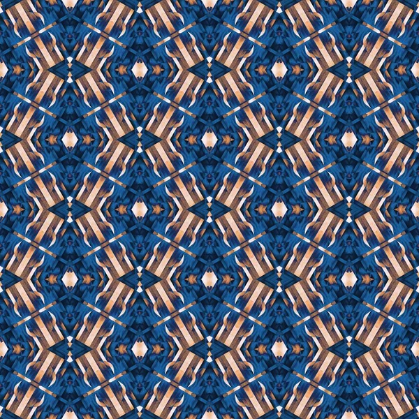 Seamless Coastal Blur Painterly Geometric Mosaic Effect Patchwork Blur Masculine — ストック写真