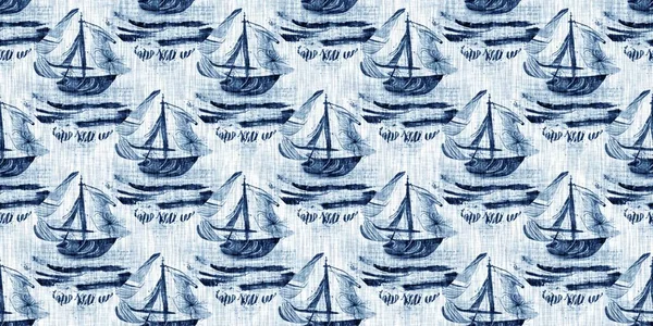 Washed Out Geometric Dip Dyed Blur Effect Edging Nautical Marine — 스톡 사진