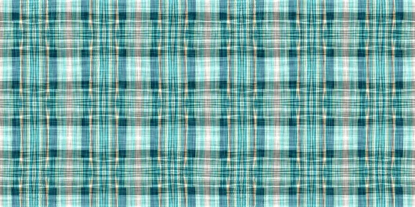 Seamless Sailor Flannel Edging Trim Textile Gingham Blur Rustic Banner — Stockfoto