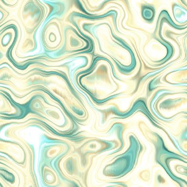 Washed teal wavy blur melange seamless pattern. Aquarelle effect boho fashion fabric for coastal nautical blotchy wallpaper background.. Dyed reflection washed with blurry gradient tile able swatch.