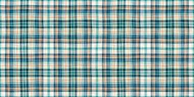  Seamless sailor flannel edging trim textile. Gingham rustic banner ribbon endless tape.Teal rustic coastal beach house border check fabric tile.