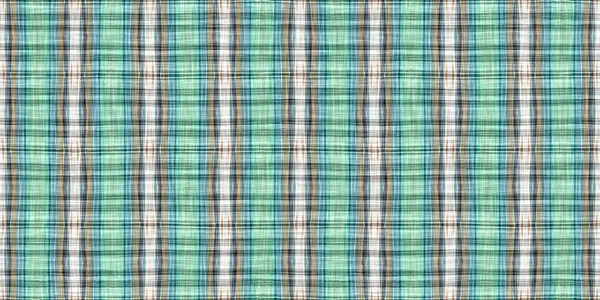 Seamless sailor flannel edging trim textile. Gingham blur rustic banner ribbon endless tape. Teal rustic coastal beach house border check fabric tile.