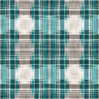  Seamless sailor flannel textile gingham repeat swatch.Teal rustic coastal beach house check fabric tile.