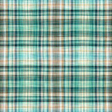  Seamless sailor flannel textile gingham repeat swatch.Teal rustic coastal beach house check fabric tile.
