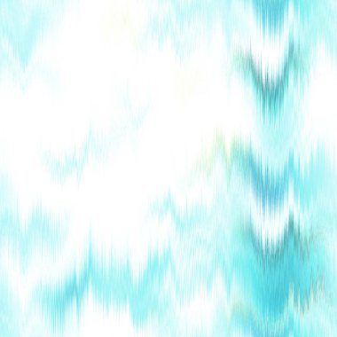  Aquarelle effect boho fashion fabric for coastal nautical stripe wallpaper background. Stripe with blurry gradient tileable swatch. Washed teal wavy ikat seamless pattern.