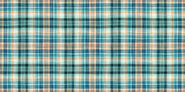  Seamless sailor flannel edging trim textile. Gingham rustic banner ribbon endless tape.Teal rustic coastal beach house border check fabric tile.