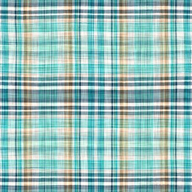  Seamless sailor flannel textile gingham repeat swatch.Teal rustic coastal beach house check fabric tile.