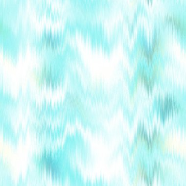  Aquarelle effect boho fashion fabric for coastal nautical stripe wallpaper background. Stripe with blurry gradient tileable swatch. Washed teal wavy ikat seamless pattern.
