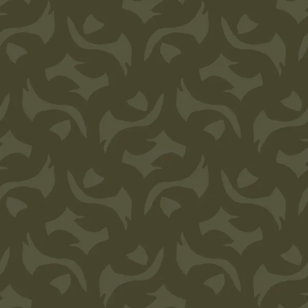 Vintage moss green geometric seamless pattern. Two tone jungle camouflage for military wallpaper and khaki all over print. — Stock Photo, Image