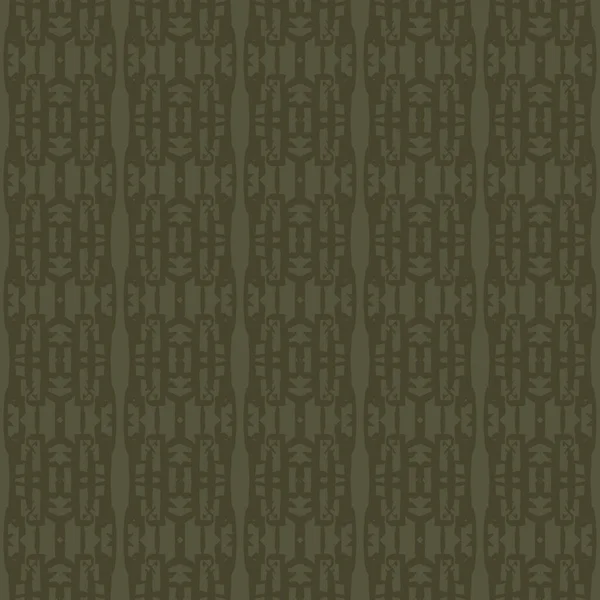 Vintage moss green geometric seamless pattern. Two tone jungle camouflage for military wallpaper and khaki all over print