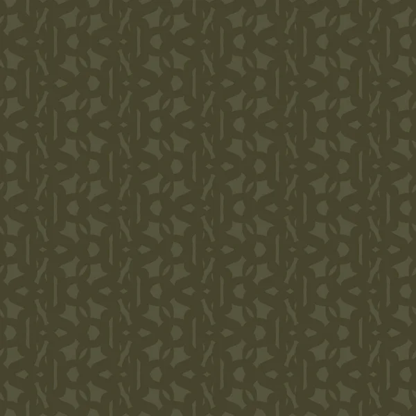 Vintage moss green geometric seamless pattern. Two tone jungle camouflage for military wallpaper and khaki all over print. — Stock Photo, Image