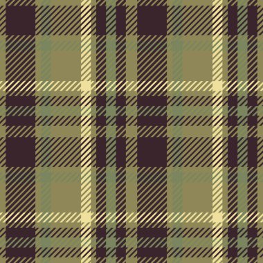 Askeri yeşil ekose vektör modelini kontrol et. Dekoratif klasik duvar kağıdı arkaplanı için kusursuz gingham kumaşı.. 