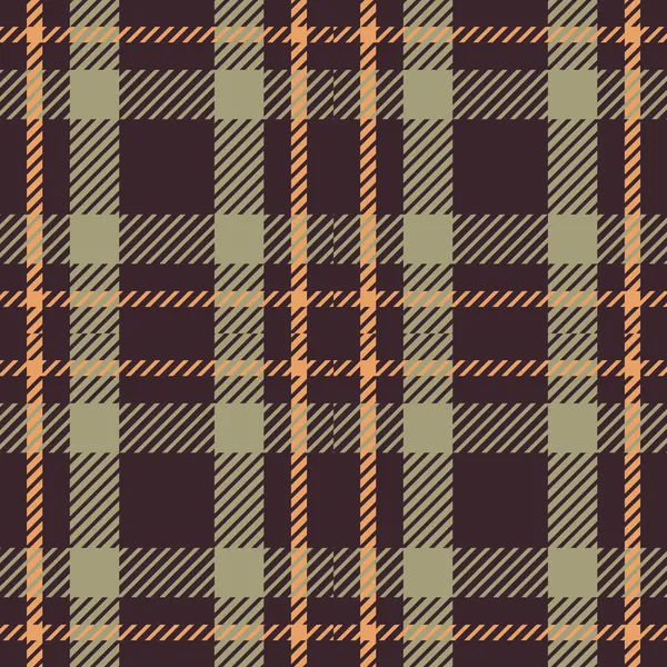 Patrón vectorial a cuadros de cheque verde militar. Muestra de gingham sin costuras para fondo de pantalla clásico decorativo. — Vector de stock