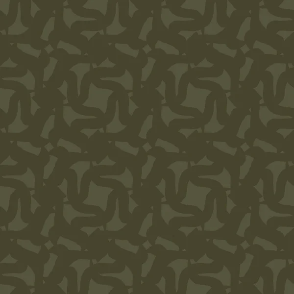 Fantasia geometrica verde muschio vintage senza cuciture. Camuffamento giungla bicolore per carta da parati militare e kaki su tutta la stampa. — Foto Stock