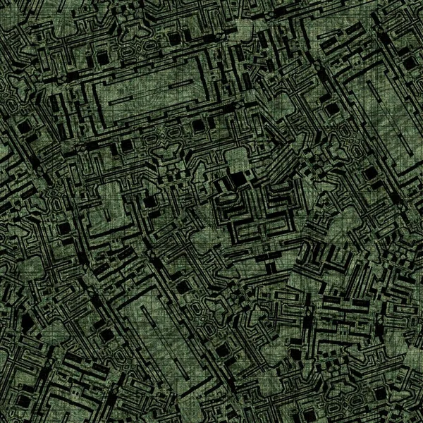 Grunge Ormanı yeşil rastgele geometrik sıkıntılı dikişsiz doku materyali. Düzensiz dağınık mimari plan tarzı grunge modeli. Boyalı, soyut tasarım örneği — Stok fotoğraf