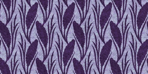 Purple botanical tepi perbatasan mulus. Gothic lilac tonal dedaunan edging trim. Gaya punk dekoratif band tak berujung untuk pita washi atau templat bordir — Stok Foto