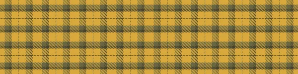 Amarillo heck borde vector a cuadros. Muestra de gingham sin costuras para fondo de pantalla clásico decorativo. — Vector de stock