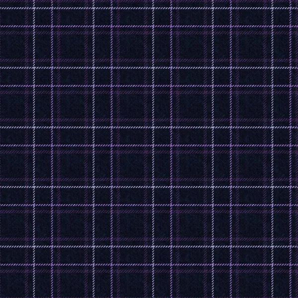 Lila färg vävd tartan konsistens bakgrund. Sömlös gotisk maskulin hipster tartan tygduk. Retro vintage pyjama kontrolleras textil effekt upprepa kakel. — Stockfoto