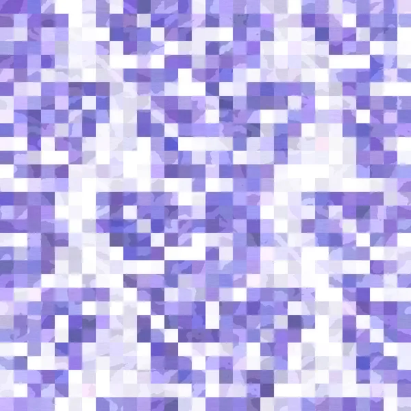 Tiny purple geometric mosaic pixel grid seamless pattern. Modern square shape tile trend texture. Color of the year 2022 grid background. High quality jpg raster swatch. — Stock Photo, Image