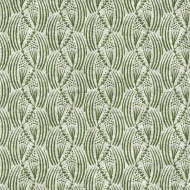 Orman yeşili botanik yaprağı dikişsiz keten desenli. Yastık, yumuşak mobilya ve modern ev dekorasyonu kumaş kumaşı için ton yeşilliği tasarımı üzerine organik doğal ton.