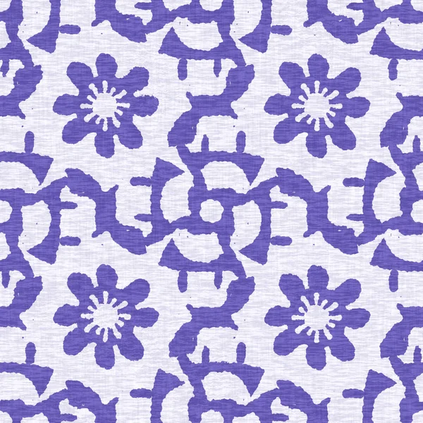 Purple botánico muy peri color del año textura patrón sin costuras. Colorido tono de tendencia en la textura de lino tono. Follaje floral tela efecto fondo. Azulejo de alta calidad JPG Raster. —  Fotos de Stock