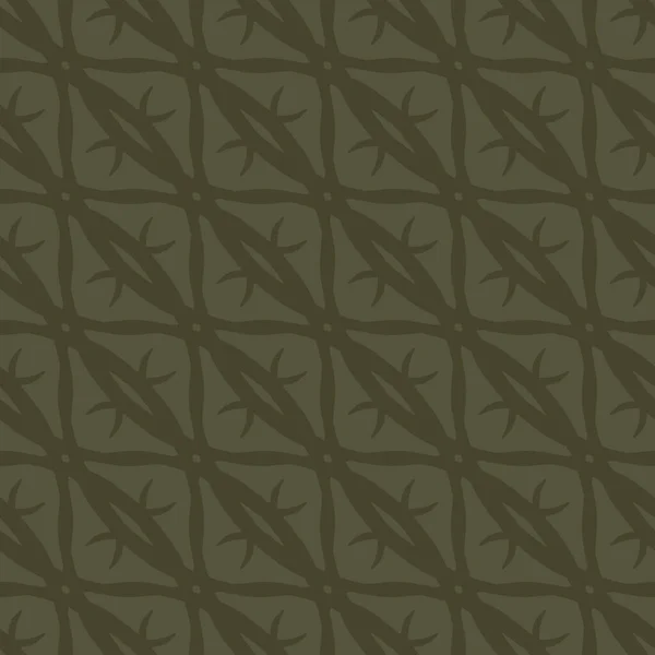 Vintage mos groen geometrisch naadloos patroon. Twee kleuren jungle camouflage voor militair behang en kaki overal print. — Stockfoto