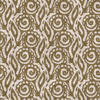 Sepia nötr botanik yaprak dikişsiz keten deseni. Yastık fırlatmak ve mobilya yapmak için organik doğal ton yeşilliği tasarımı. Modern bej kahverengi nötr ev dekorasyonu tekstil kumaşı.