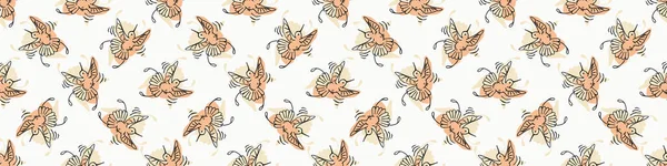 Viktorya dönemi botanik sinekkuşu kusursuz vektör sınırı. Egzotik kuşun klasik sabıkası. Çiçekli tekstil için sevimli orman hayvanı arka planı. 