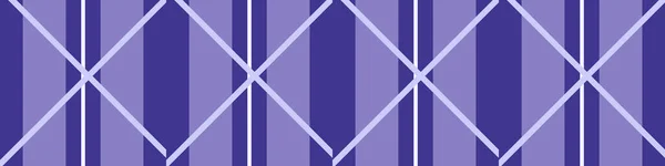 Raya púrpura muy peri color del borde vectorial sin costura año. Colorido tono de tendencia en tono textura lino raya tela efecto fondo. — Vector de stock