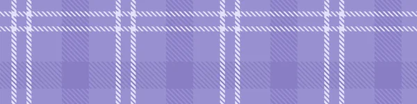 Пери фиолетовый тартановый цвет года текстура границы. Тонал Джингем щеголял трехмерным фактурным фоном. Мягкий пастель periwinkle синий вектор повторить плитки образца. — стоковый вектор
