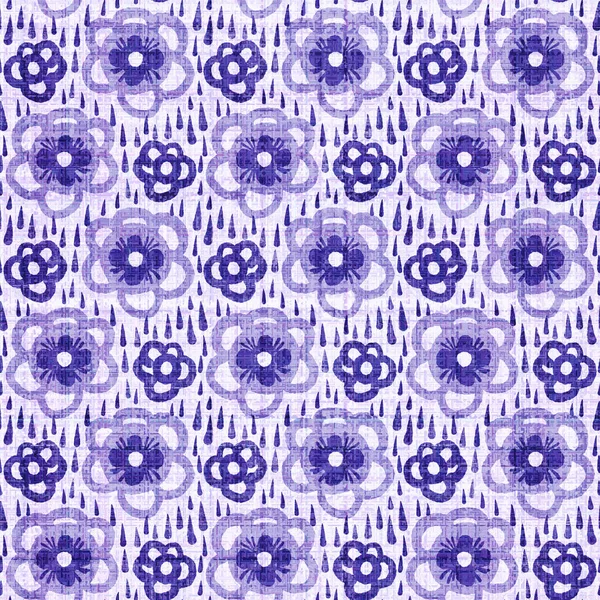 Purple floralvery peri color of the year seamless pattern texture. Цветной тон тренда на тон льняной текстуры. Фон эффекта цветочной ткани листвы. Качественная плитка JPG Raster — стоковое фото