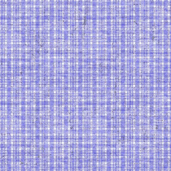 Peri tartán a cuadros púrpura color del año textura patrón sin costuras. Grunge tonal comprobar fondo texturizado de moda. Azul suave blanco lavado material de efecto textil. Grunge jpg raster tile. — Foto de Stock