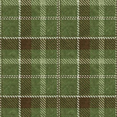  Sessiz, yeşil, ekose kumaş. Kusursuz yünlü İskoç tarzı ekose kumaş. Kırsal klasik kareli malzeme efekti tekrarla. 