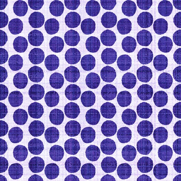 Color púrpura punteado muy peri del año textura patrón sin costuras. Tono de tendencia círculo colorido en tono textura lino forma tela efecto fondo. Alta calidad irregular JPG raster swatch. —  Fotos de Stock