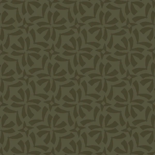 老式苔藓绿色几何无缝图案.军用墙纸和卡其布两种色调的丛林迷彩. — 图库照片
