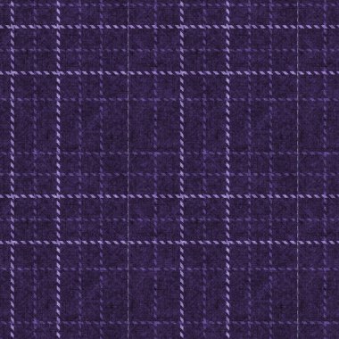 Mor renkli örülmüş tartan dokusu arka planı. Kusursuz gotik erkeksi hippi kumaş kumaşı. Retro vintage pijama kontrol edildi tekstil etkisi tekrarlanan fayans. 