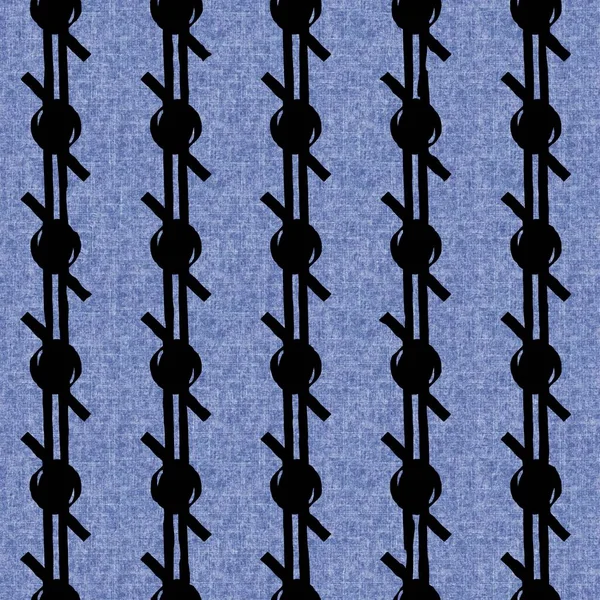 Denim estilo efeito de lona geométrica material de textura sem costura. Calça jeans masculino estilo azul tingido padrão. Amostra de azulejo de design impresso abstrato índigo desbotada. — Fotografia de Stock