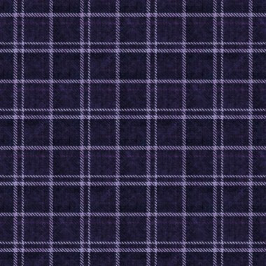 Mor renkli örülmüş tartan dokusu arka planı. Kusursuz gotik erkeksi hippi kumaş kumaşı. Retro vintage pijama kontrol edildi tekstil etkisi tekrarlanan fayans. 